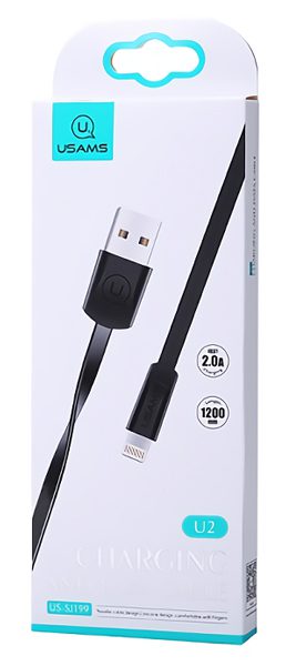 USAMS Καλώδιο USB σε Lightning US-SJ199, 1.2m, μαύρο 3 μαύρο