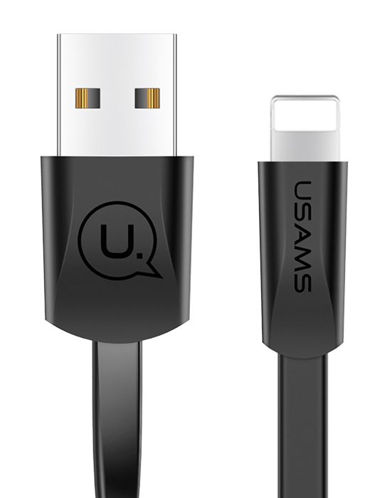 USAMS Καλώδιο USB σε Lightning US-SJ199, 1.2m, μαύρο 1 USAMS Καλώδιο USB σε Lightning US-SJ199