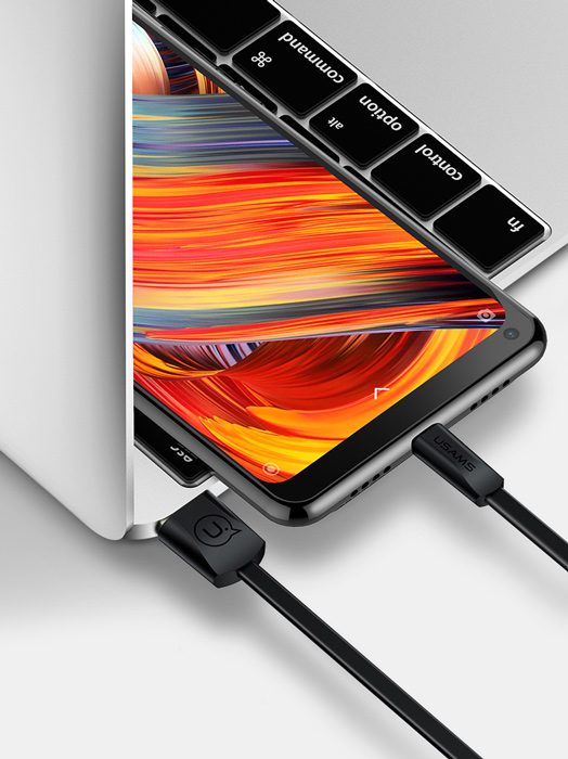 USAMS Καλώδιο USB σε Type-C US-SJ200, 1.2m, μαύρο 2 1.2m