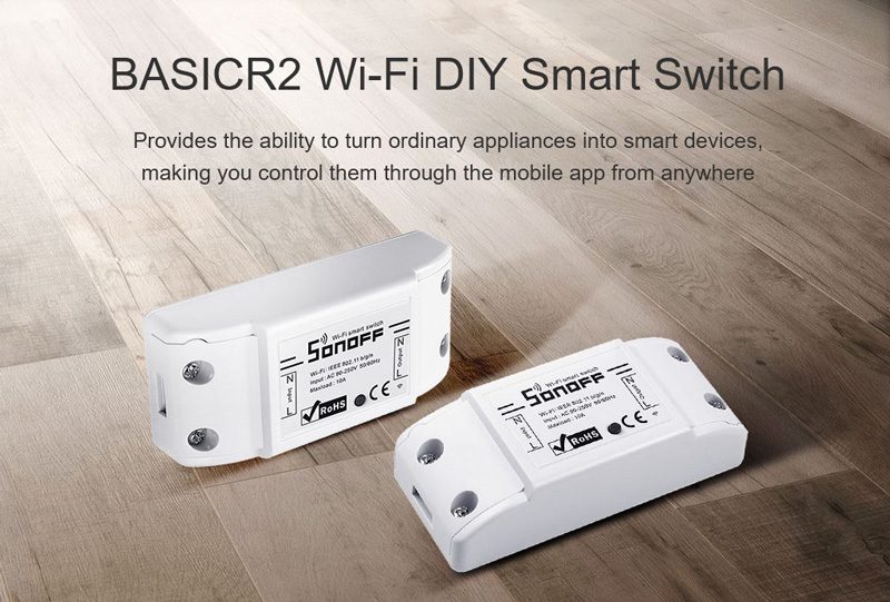 SONOFF Smart Διακόπτης BASICR2, Wifi, 10A, λευκός 2 Wifi