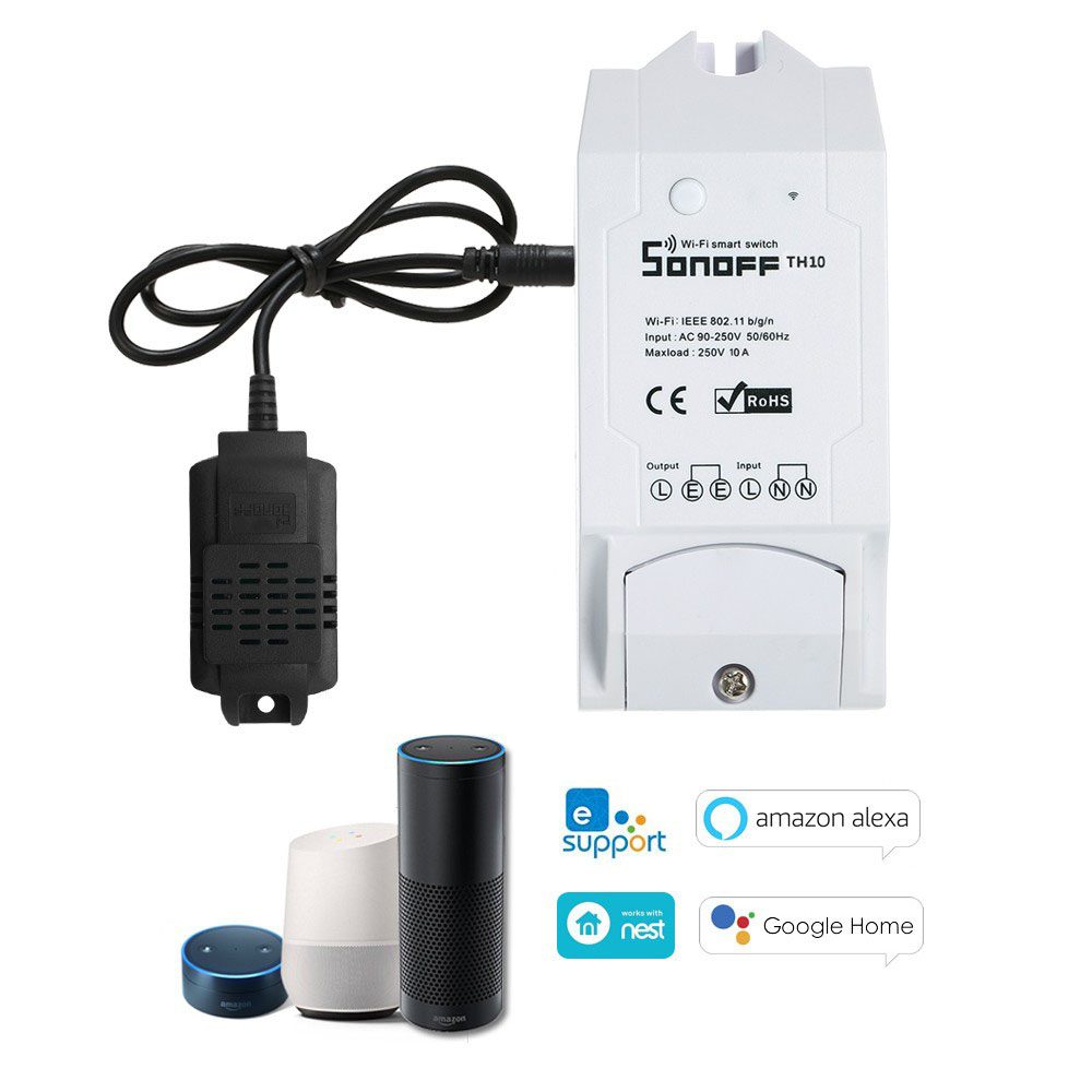 SONOFF Aισθητήρας θερμοκρασίας και υγρασίας SI7021, WiFi, 2.5mm, μαύρο 3 2.5mm