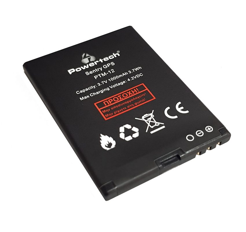 POWERTECH Μπαταρία SP-PTM12-BAT για κινητό τηλέφωνο Sentry GPS, 1000mAh 1 POWERTECH Μπαταρία SP-PTM12-BAT για κινητό τηλέφωνο Sentry GPS