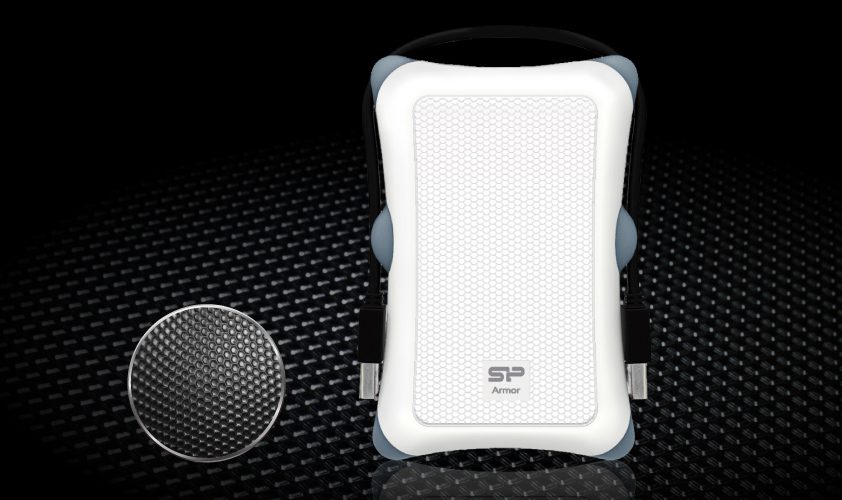 SILICON POWER εξωτερικός HDD 1TB Armor A30, USB 3.1, λευκό 2 USB 3.1