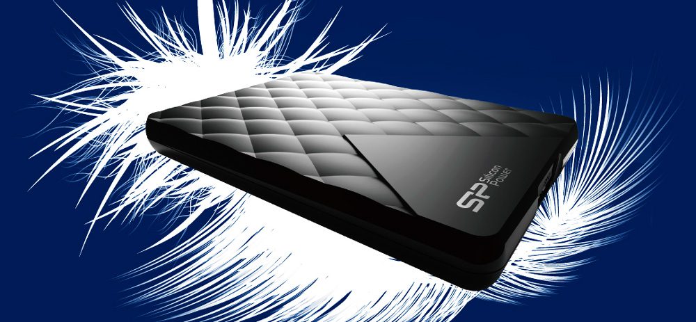 SILICON POWER εξωτερικός HDD 1TB Diamond D06, USB 3.0, Black 3 Black