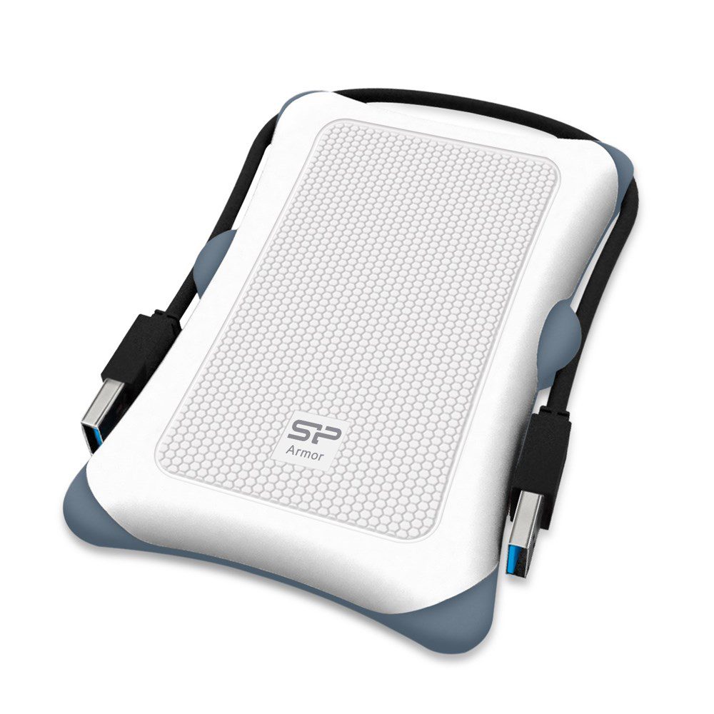 SILICON POWER εξωτερικός HDD 2TB Armor A30, USB 3.1, λευκός 1 SILICON POWER εξωτερικός HDD 2TB Armor A30