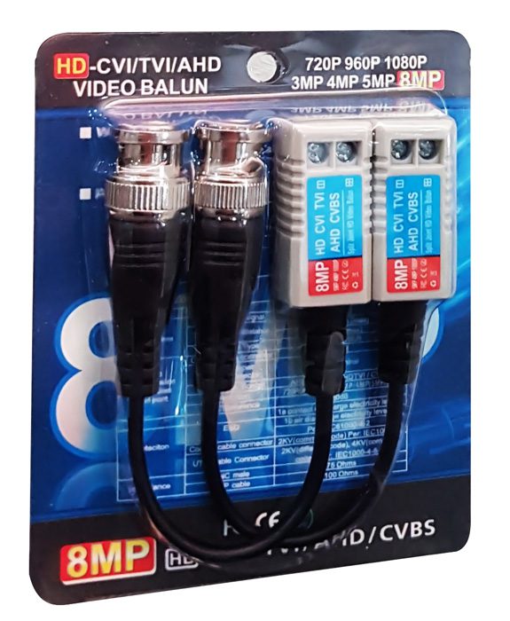 Παθητικό Video Balun ST-HD03C για κάμερες 3/4/5/8MP 2 Παθητικό Video Balun ST-HD03C για κάμερες 3/4/5/8MP - Image 2