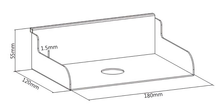 BRATECK ράφι SW03-10 για χρήση με το πάνελ SW series, 180x120x55mm 5 BRATECK ράφι SW03-10 για χρήση με το πάνελ SW series, 180x120x55mm - Image 5