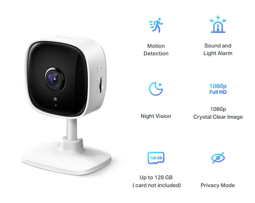 TP-LINK Wi-Fi Camera Tapo-C100 Full HD, Motion Detection, Ver. 1.0 4 TP-LINK Wi-Fi Camera Tapo-C100 Full HD, Motion Detection, Ver. 1.0 - Image 4