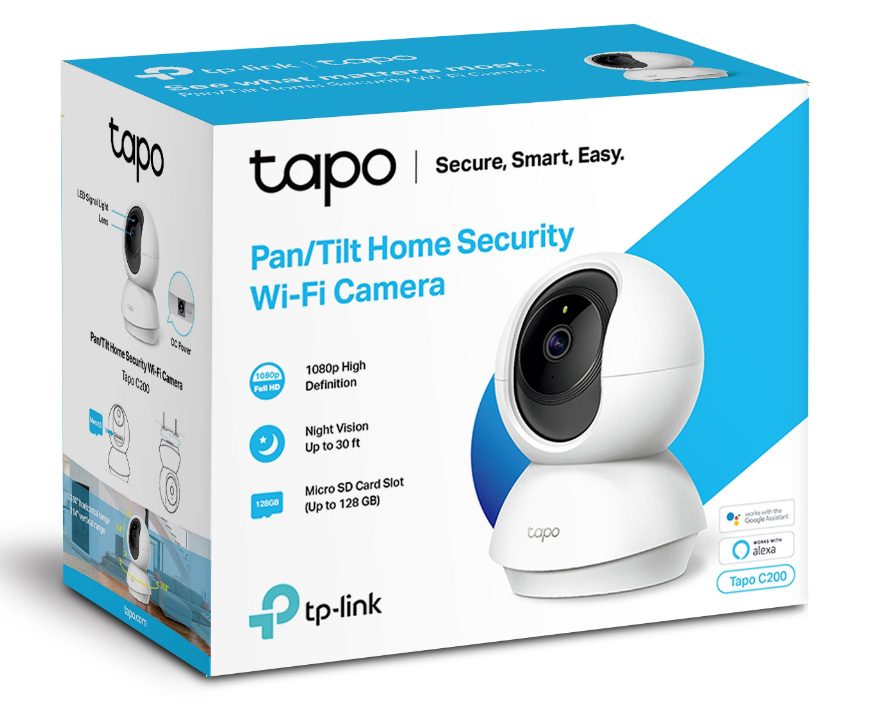 TP-LINK Wi-Fi Camera Tapo-C200 Full HD, Pan/Tilt, two-way audio 6 TP-LINK Wi-Fi Camera Tapo-C200 Full HD, Pan/Tilt, two-way audio - Image 6