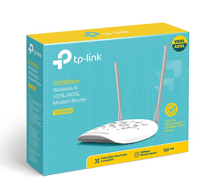 TP-LINK Wireless N VDSL/ADSL Modem Router TD-W9960, 300Mbps, Ver. 1.0 4 TP-LINK Wireless N VDSL/ADSL Modem Router TD-W9960, 300Mbps, Ver. 1.0 - Image 4