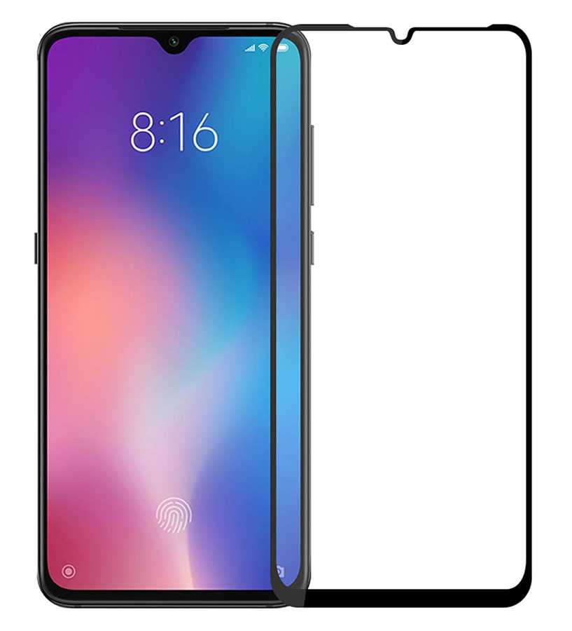 POWERTECH Tempered Glass 5D Full Glue για Xiaomi Mi 9, μαύρο 1 POWERTECH Tempered Glass 5D Full Glue για Xiaomi Mi 9