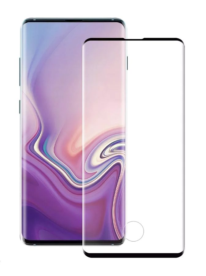 POWERTECH Tempered Glass 3D Half Glue, Samsung S10, μαύρο 1 POWERTECH Tempered Glass 3D Half Glue
