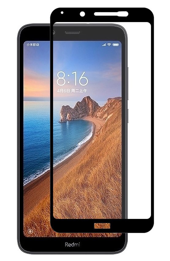 POWERTECH Tempered Glass 5D Full Glue, Xiaomi Redmi 7A (Qualcomm), μαύρο 1 POWERTECH Tempered Glass 5D Full Glue