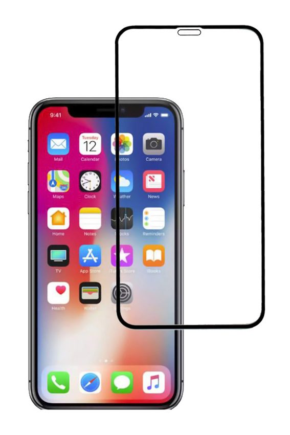 POWERTECH Tempered Glass 5D, Full Glue, iPhone 11 Pro Max, μαύρο 1 POWERTECH Tempered Glass 5D