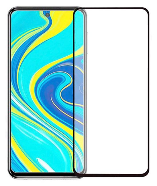 POWERTECH Tempered Glass 5D, full glue, Xiaomi Redmi Note 9 Pro, μαύρο 1 POWERTECH Tempered Glass 5D