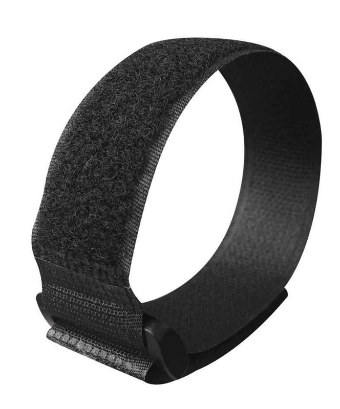 POWERTECH ιμάντας τύπου velcro TIES-026, 45x2cm, μαύρος, 10τμχ 3 μαύρος