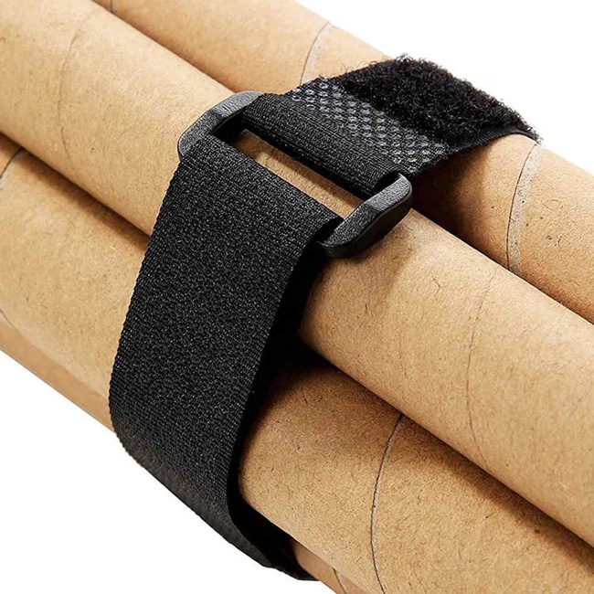 POWERTECH ιμάντας τύπου velcro TIES-026, 45x2cm, μαύρος, 10τμχ 4 10τμχ