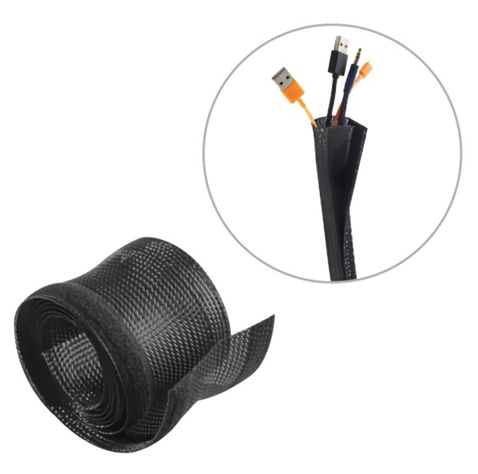 BRATECK Δεματικό Καλωδίων τύπου Flex Wrap VS-135, 100x13.5cm, μαύρο 1 BRATECK Δεματικό Καλωδίων τύπου Flex Wrap VS-135
