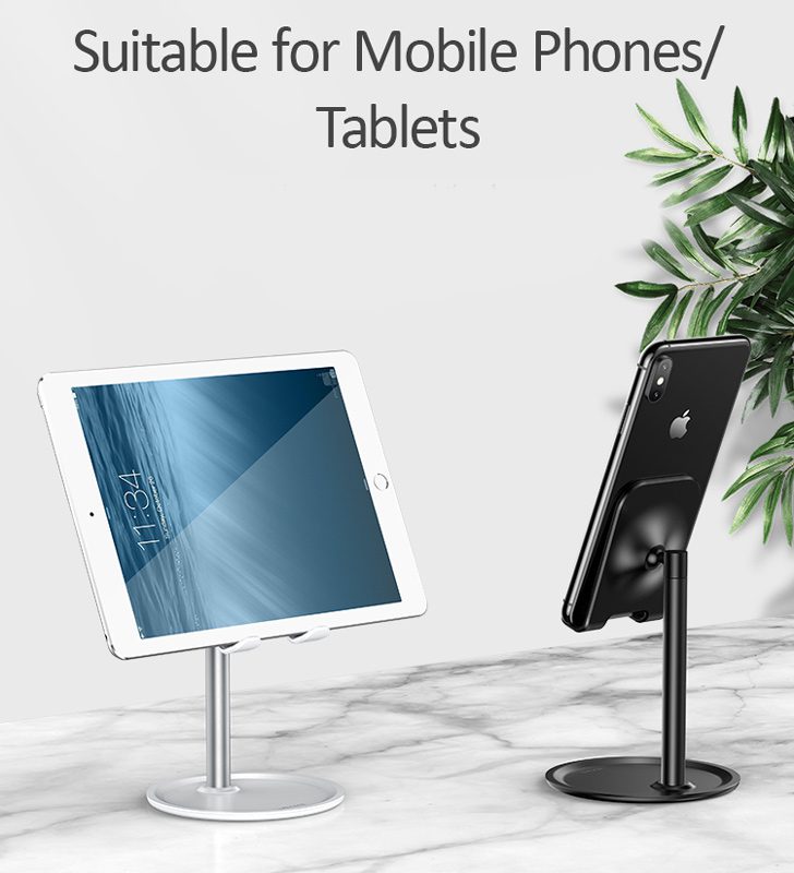 USAMS βάση smartphone US-ZJ048, ρυθμιζόμενη, μεταλλική, λευκή 3 μεταλλική