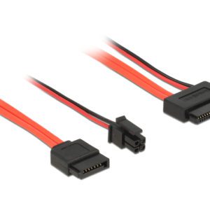 DELOCK Cable SATA 6Gb/s 7pin + 4pin σε SATA 13pin