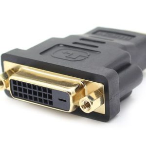 POWERTECH adapter HDMI 19pin male σε DVI 24+1 female