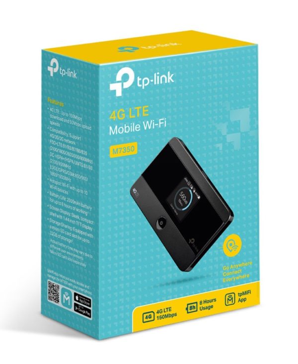 TP-LINK Advanced Mobile WiFi 4G Modem M7350, 2000mAh, Ver: 5.1 - Image 4