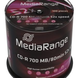 MEDIARANGE CD-R 52x 700MB/80min Cake 100τμχ