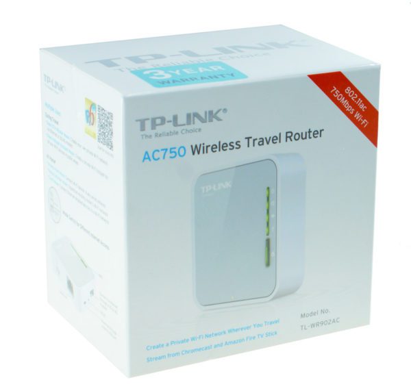 TP-LINK AC750 Wireless Travel Router TL-WR902AC, Ver.1.0 - Image 5